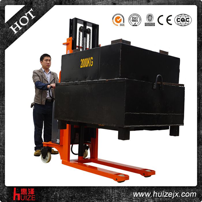 升高4.5米半電動(dòng)堆高車(三門(mén)架)